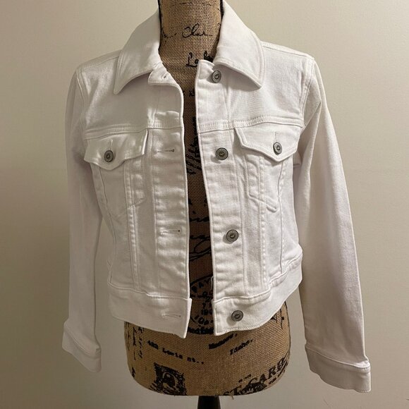 Hollister Jackets & Blazers - Hollister White Denim Jacket Size S